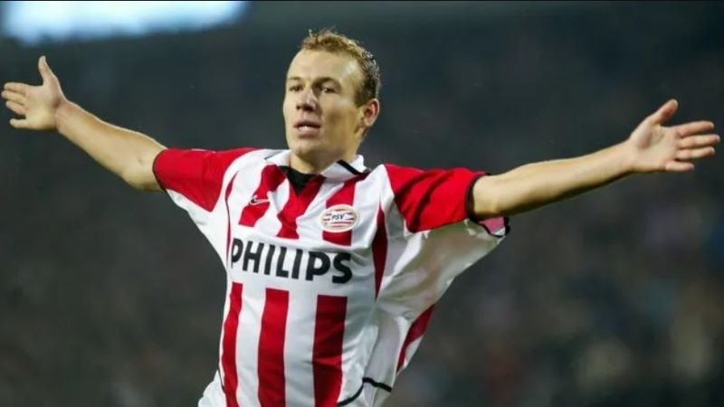 Cầu thủ Arjen Robben tỏa sáng cùng với PSV