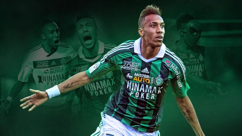 Cầu thủ Aubameyang khẳng định tên tuổi khi chơi cho Etienne