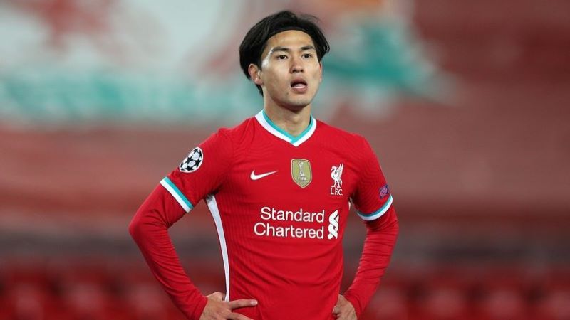 Cầu thủ Takumi Minamino có quãng thời gian chơi cho Liverpool