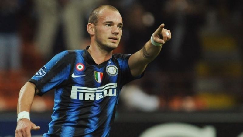 Cầu thủ Wesley Sneijder trải qua những năm tháng tuyệt vời cùng với Inter