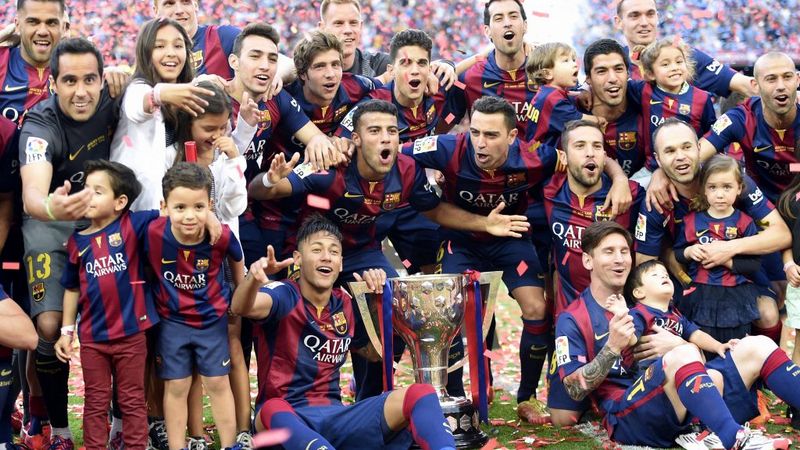 Đội hình Barcelona 2014 giành cú ăn 3 lịch sử