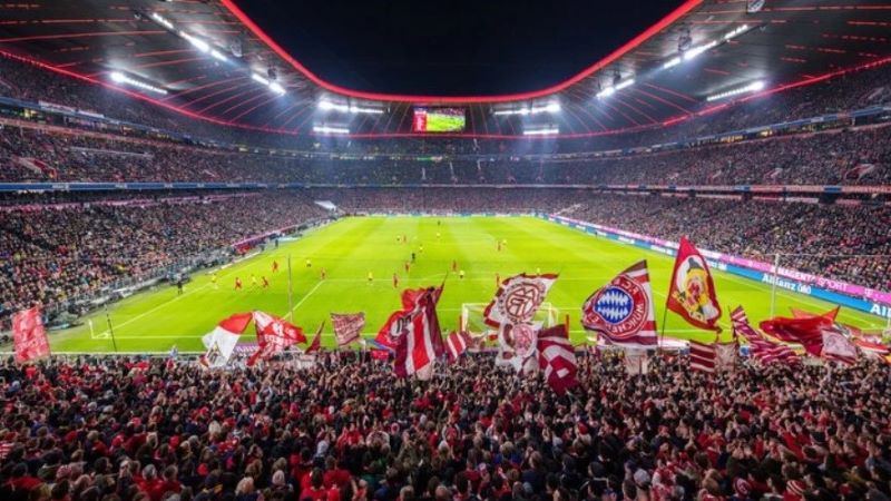 Sân vận động Allianz Arena giúp nâng tầm bóng đá Đức