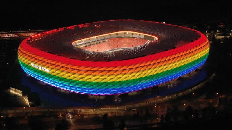 Sân vận động Allianz Arena luôn thu hút sự quan tâm của NHM